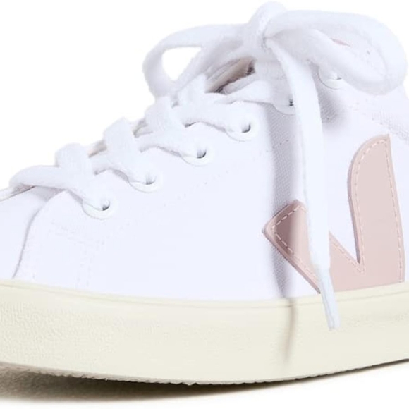 New!! VEJA - Women's Esplar Sneakers, White/Babe, Size 5 - Picture 4 of 7